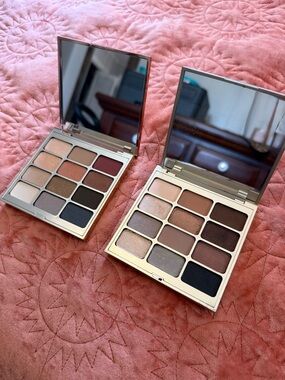 Stila Metallic Rose Gold & Ivory Compact Duo